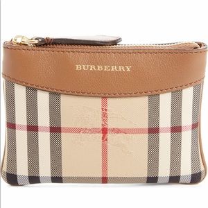 ISO Burberry Haymarket Putney Flat Pouch